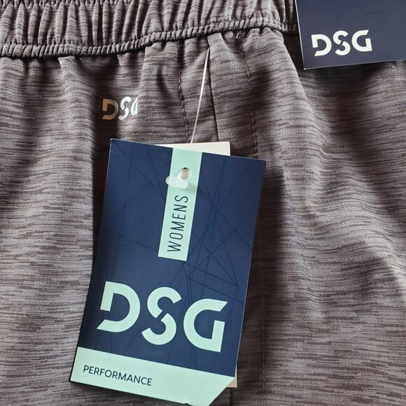 DSG Womens XL Mid Rise Stride Short Brief Lined Gray / Phantom Mist‎ Heather New - Picture 7 of 7
